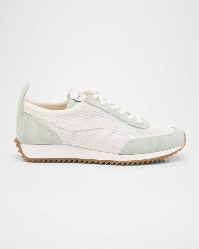 Retro Mesh Suede Runner Sneakers